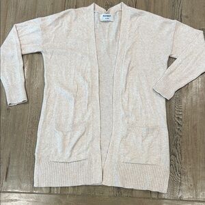 Old Navy Women's Beige Open-Front Cardigan